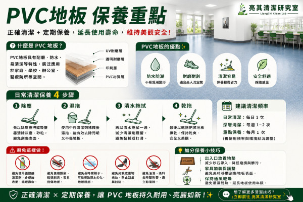 PVC地板保養重點
