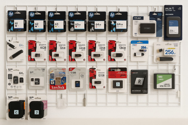 💾 4. 儲存與列印專區｜隨身碟・外接硬碟・印表機墨水