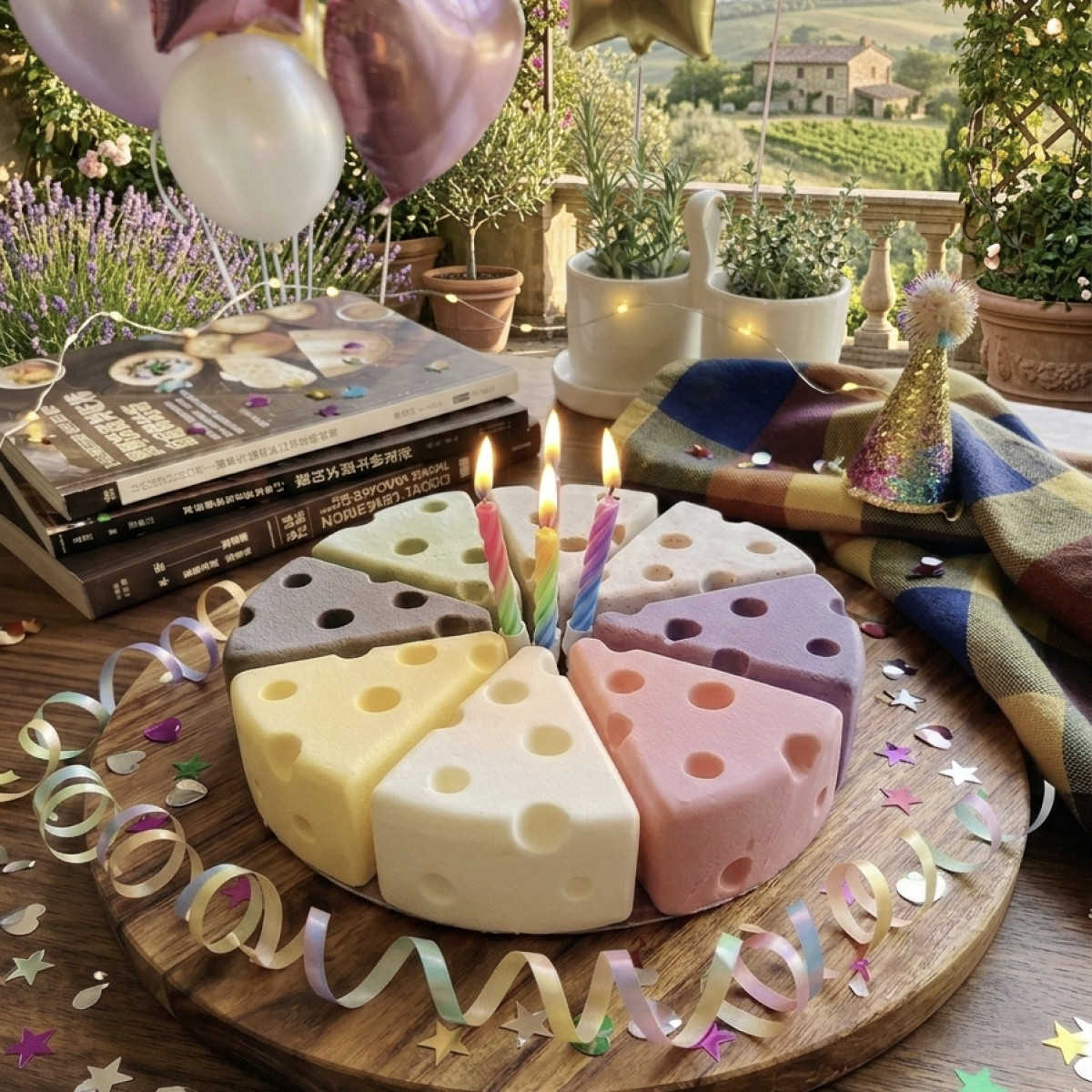 起司造型生乳酪生日蛋糕