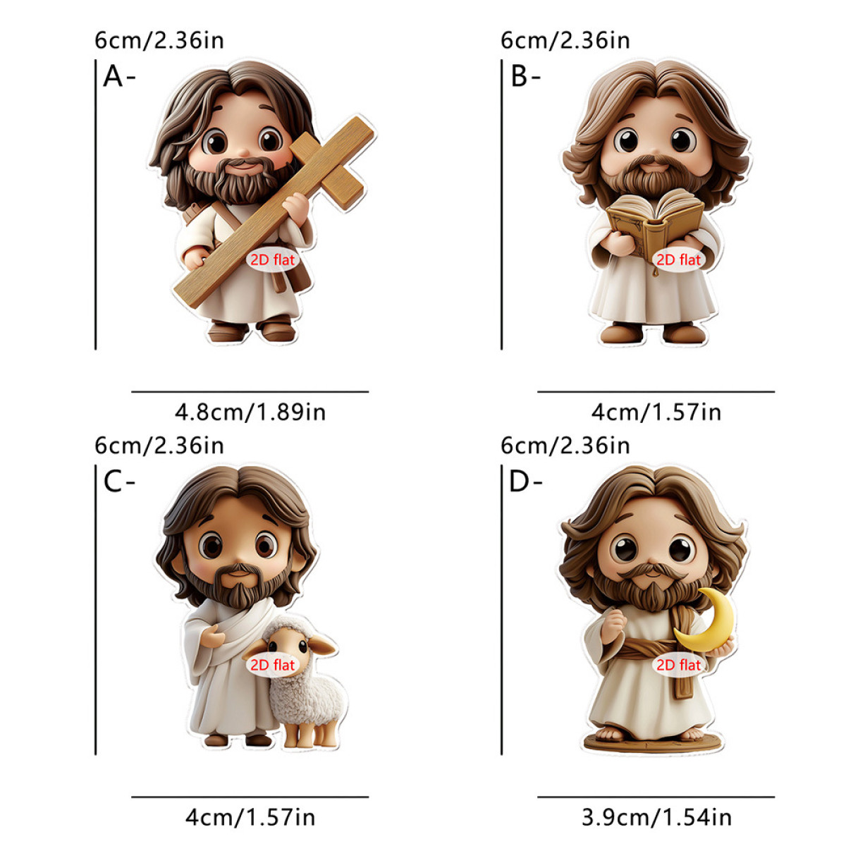 小小福音使者｜耶穌Q版冰箱貼