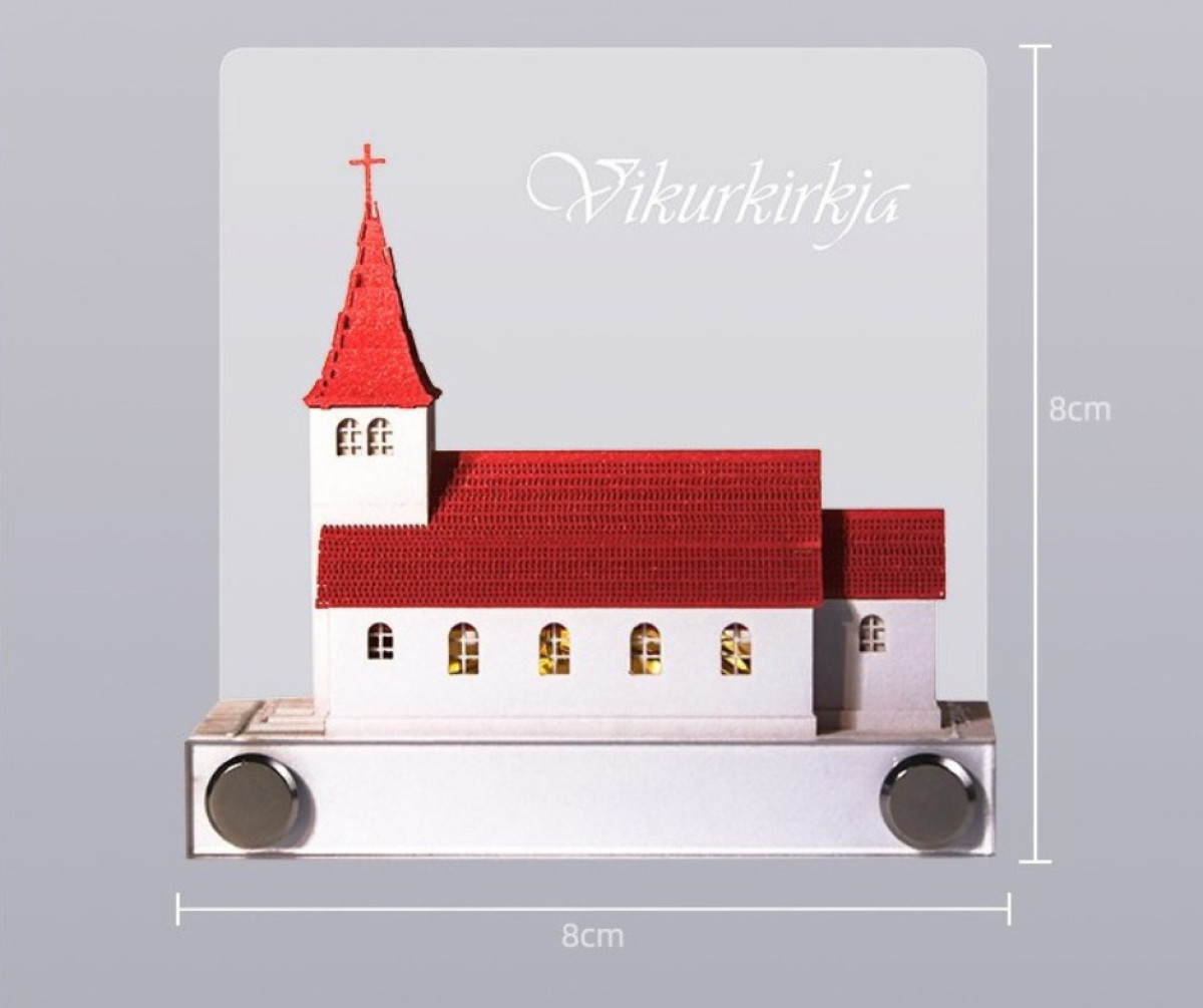 維克教堂 3D立體紙雕便簽