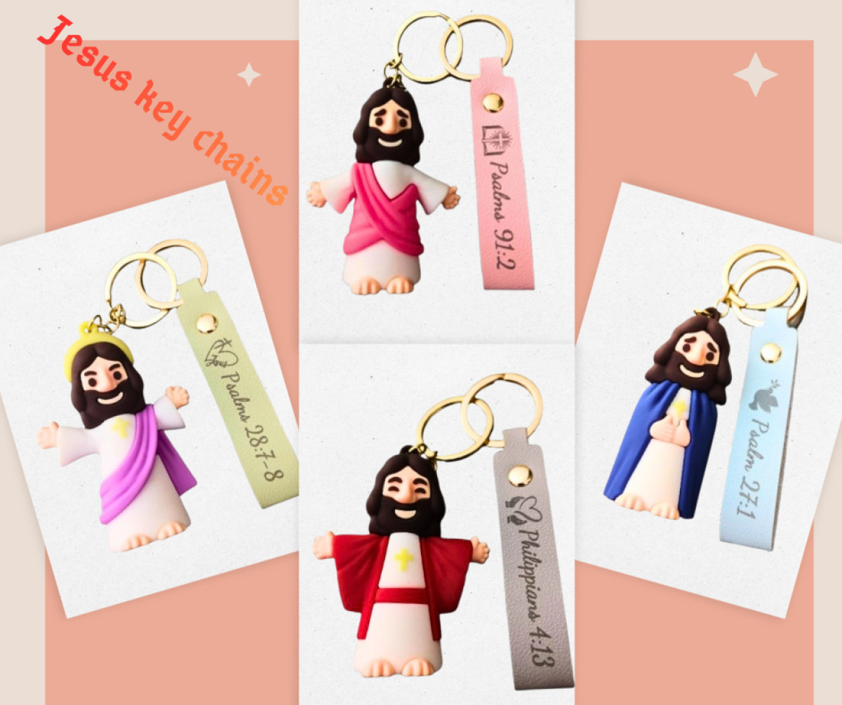 耶穌公仔鑰匙圈 套組