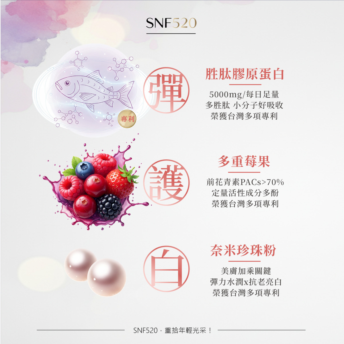 SNF520胜肽膠原蛋白30入/盒