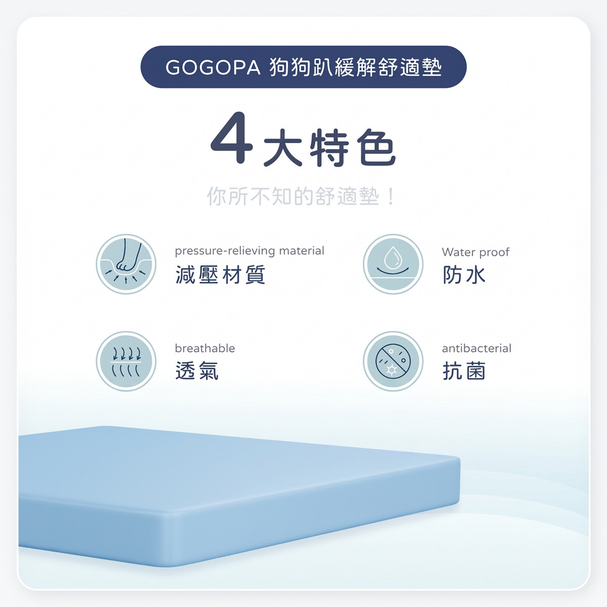 狗狗趴緩解舒適墊 ｜贈保潔墊乙條