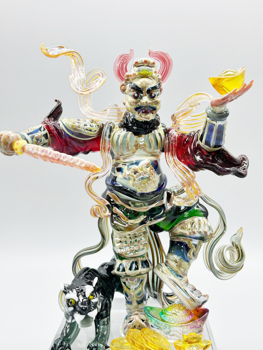 武財神趙公明與黑虎・鎮寶威財 M588