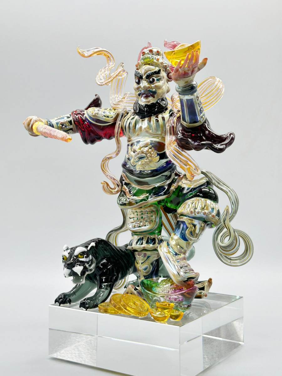 武財神趙公明與黑虎・鎮寶威財 M588