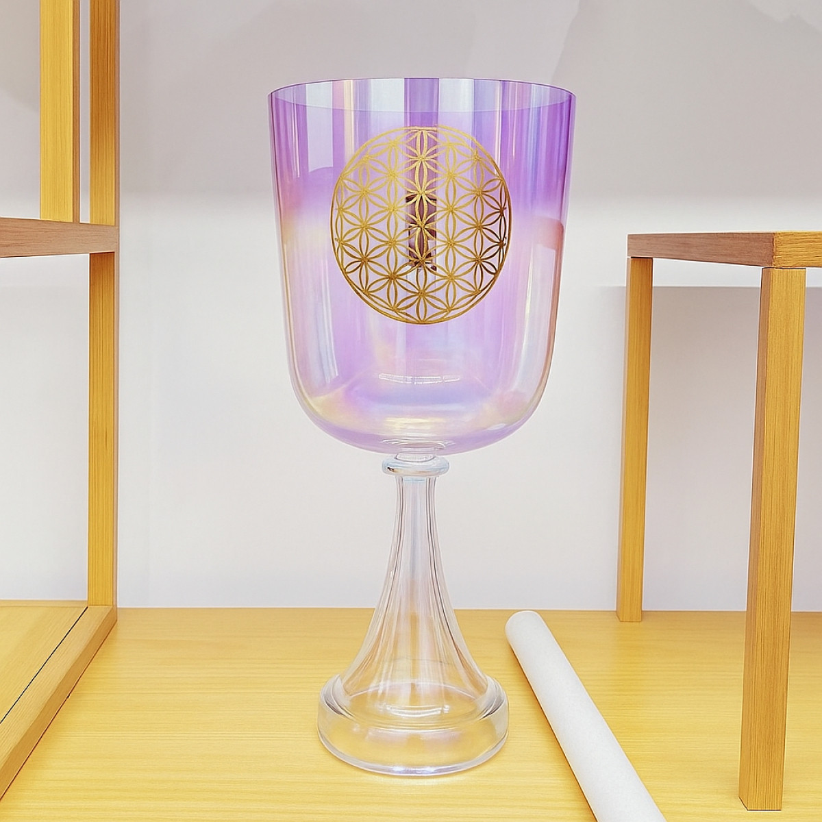 生命之花水晶聖杯/Quartz crystal singing holy grail