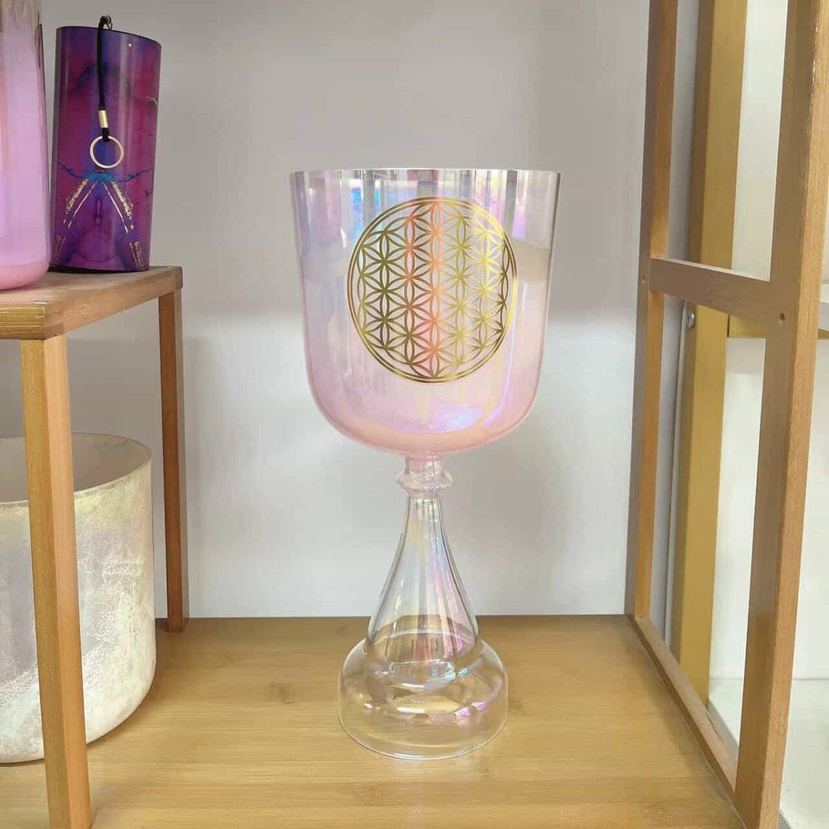 生命之花水晶聖杯/Quartz crystal singing holy grail