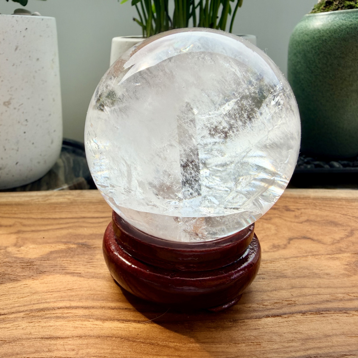 晶中晶白水晶球