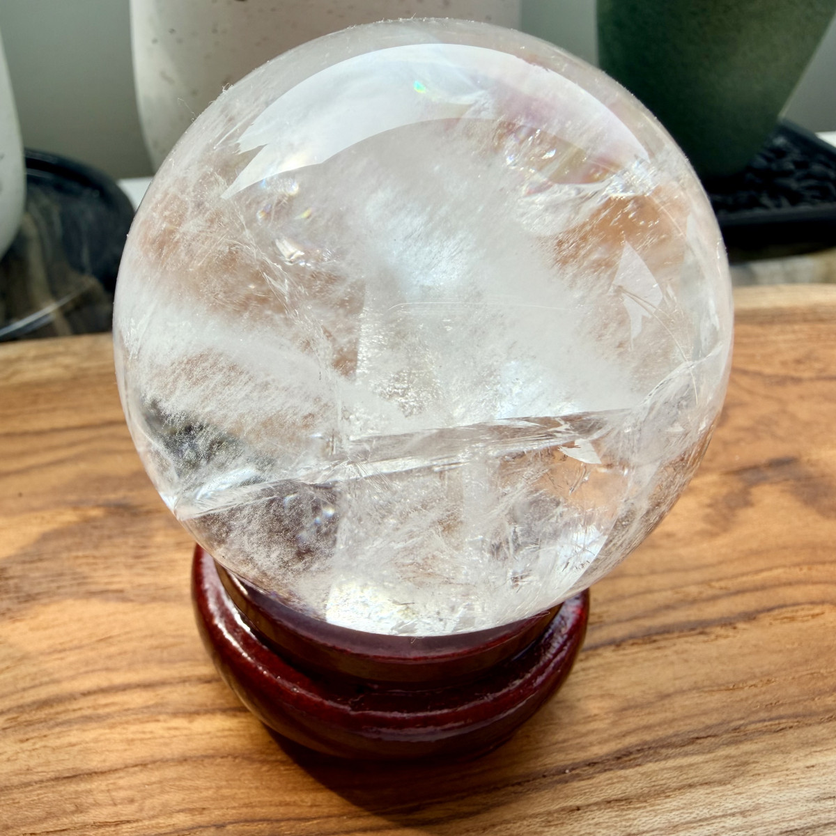 晶中晶白水晶球