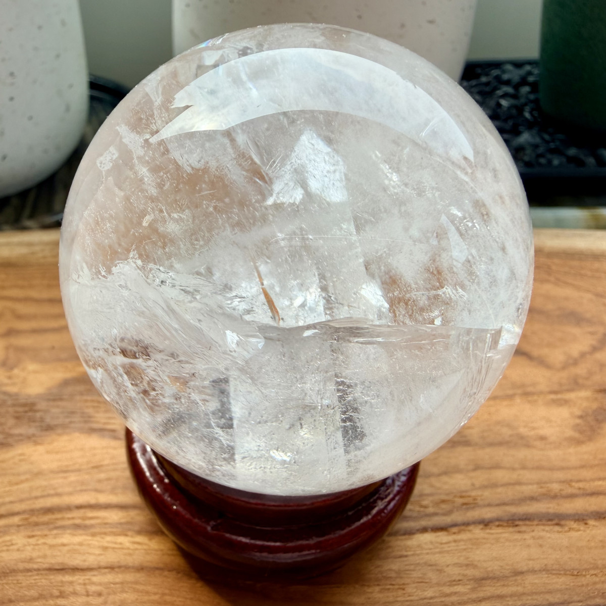 晶中晶白水晶球