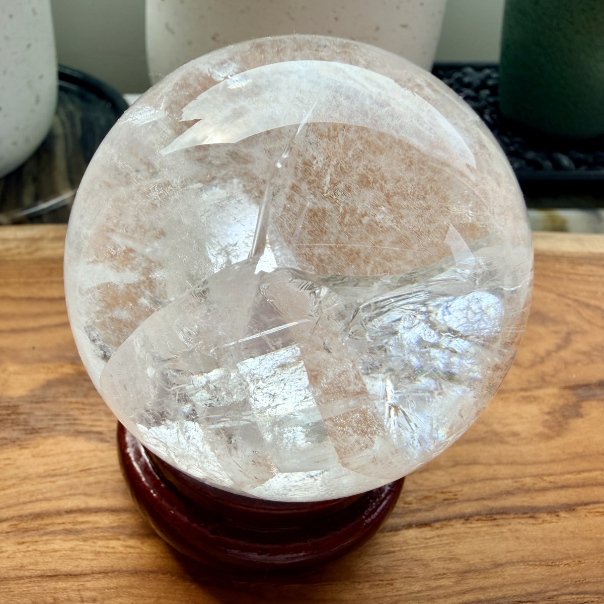 晶中晶白水晶球