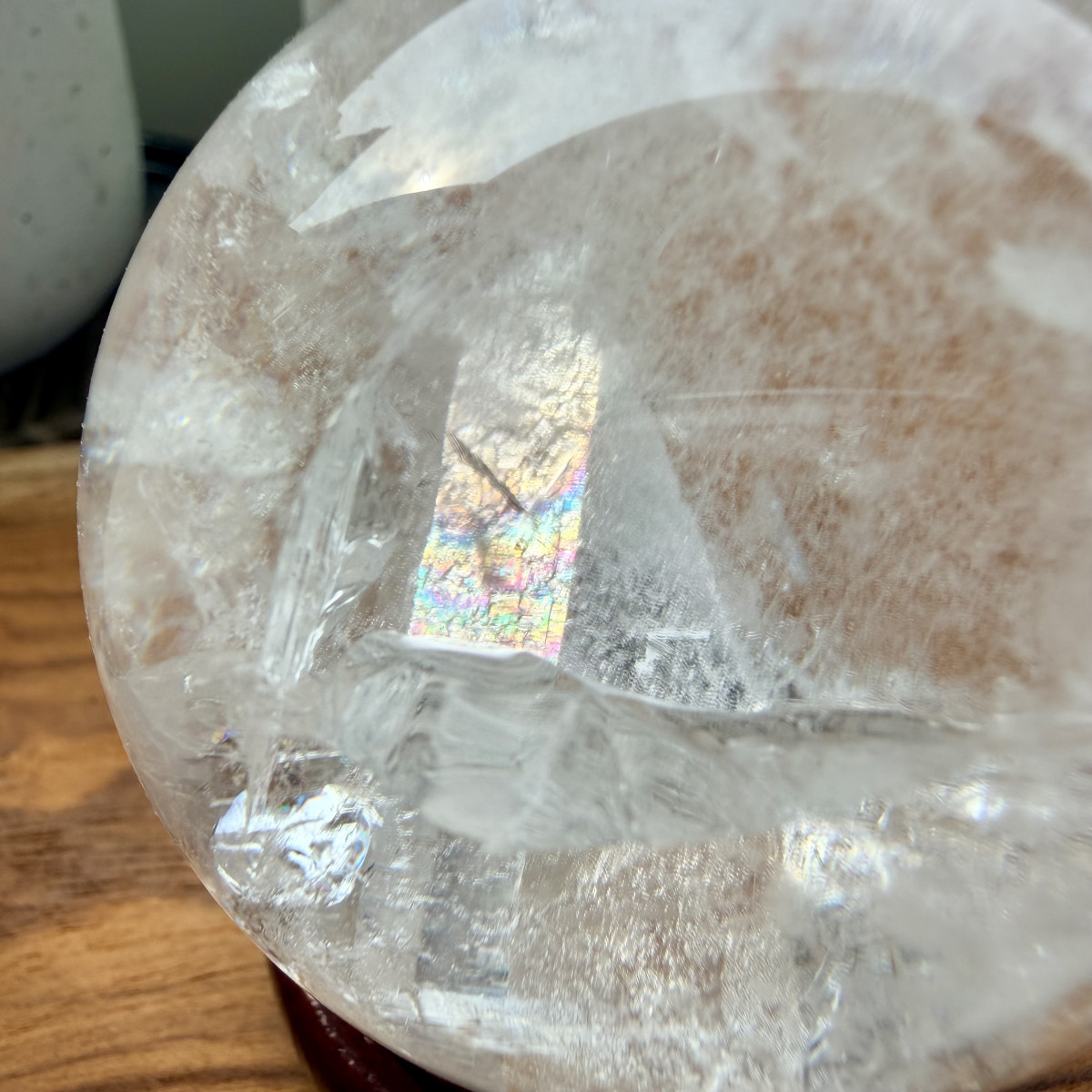 晶中晶白水晶球