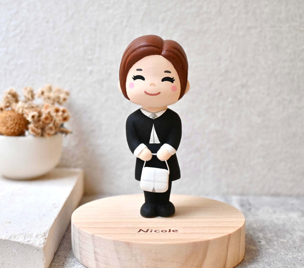 客製人物公仔 單人 可愛人偶訂製 療癒小木雕 客製化禮物