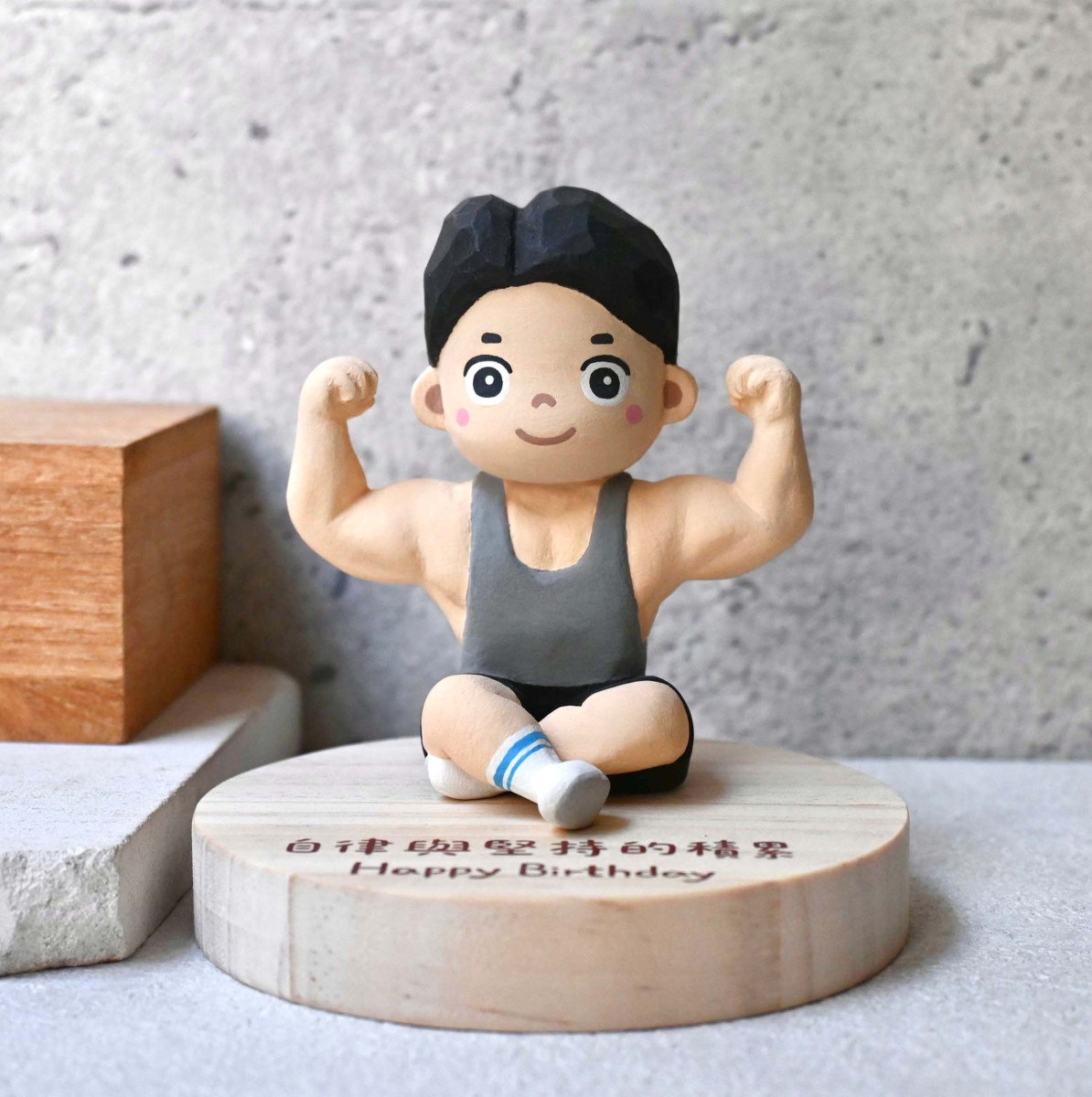 客製人物公仔 單人 可愛人偶訂製 療癒小木雕 客製化禮物