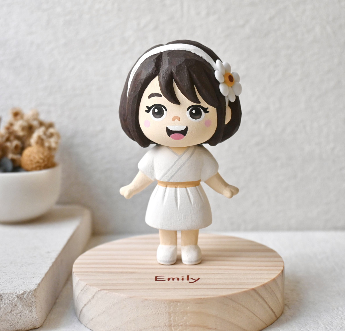 客製人物公仔 單人 可愛人偶訂製 療癒小木雕 客製化禮物