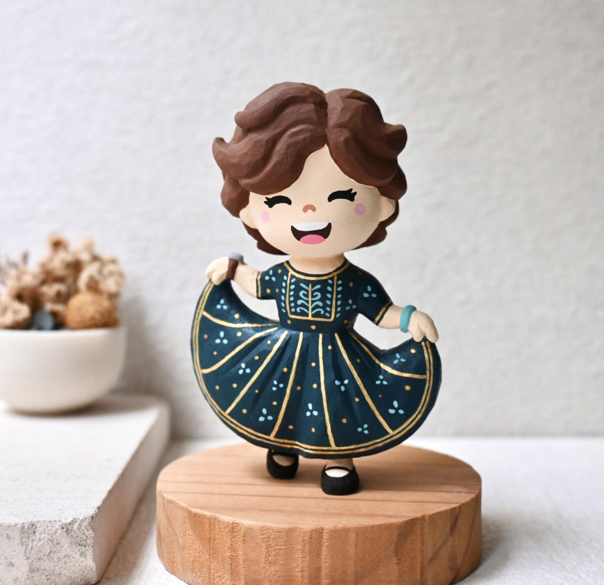 客製人物公仔 單人 可愛人偶訂製 療癒小木雕 客製化禮物