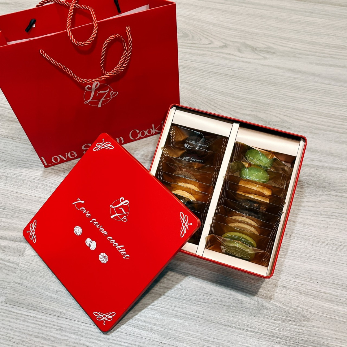 L7精緻手工餅乾鐵盒 24入