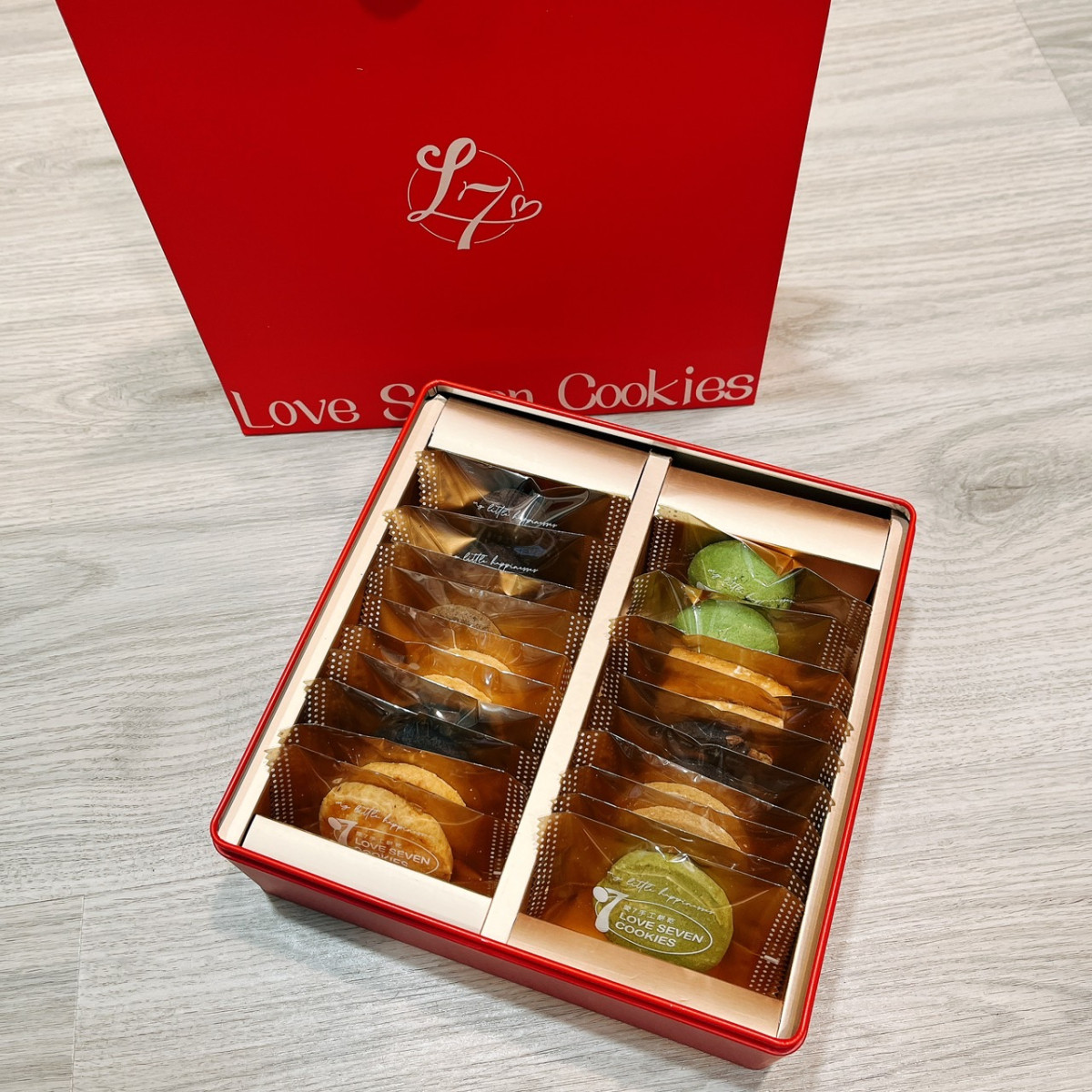 L7精緻手工餅乾鐵盒 24入