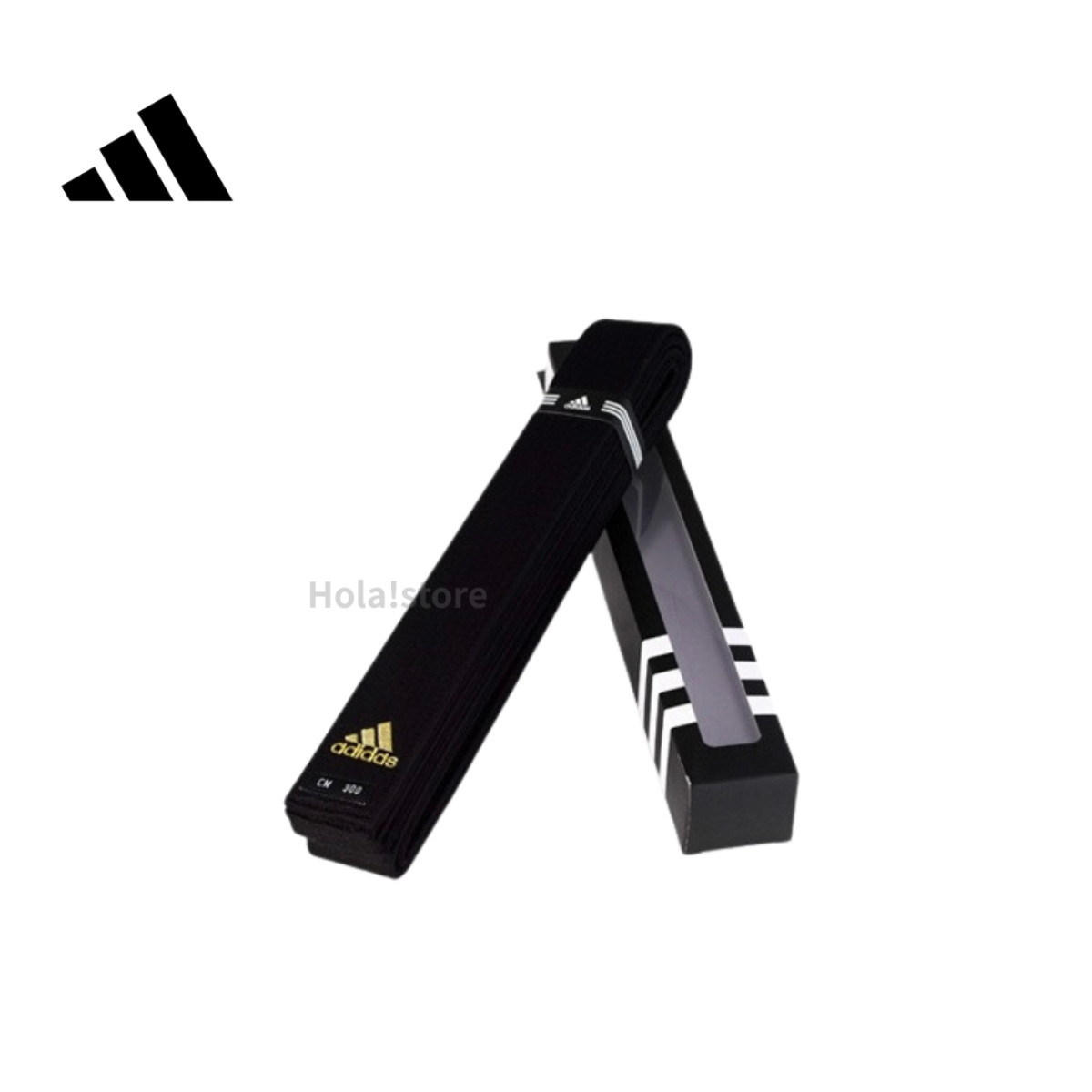 ADIDAS 愛迪達 雙圈跆拳道黑帶