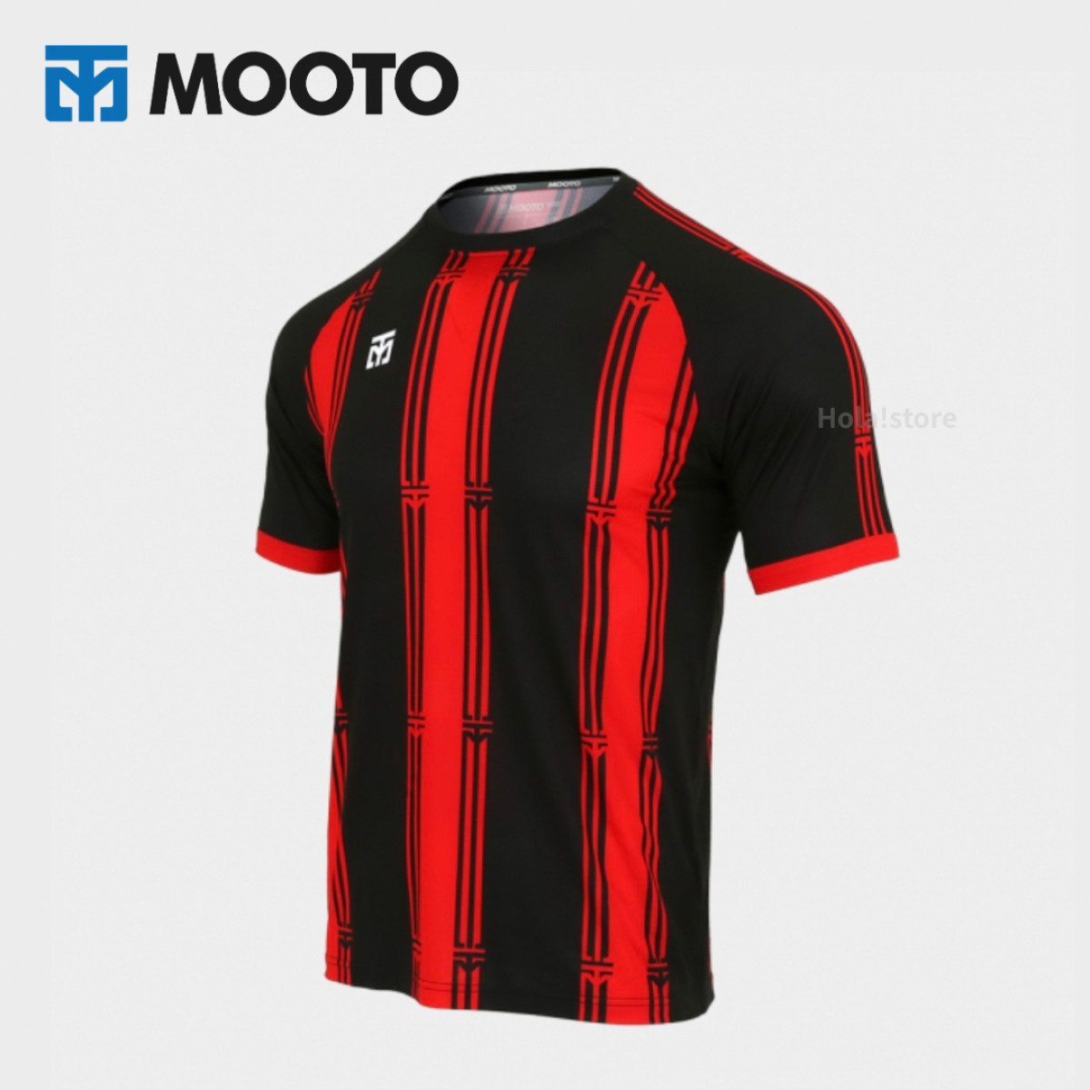 MOOTO STRIPE UNIFORM 條紋系列機能運動上衣 - 經典紅