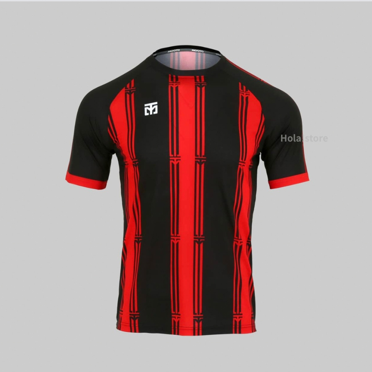 MOOTO STRIPE UNIFORM 條紋系列機能運動上衣 - 經典紅