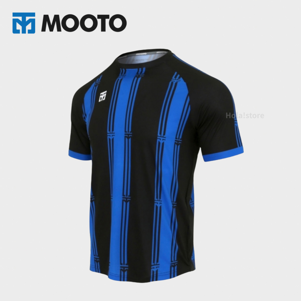 MOOTO STRIPE UNIFORM 條紋系列機能運動上衣 - 藍色