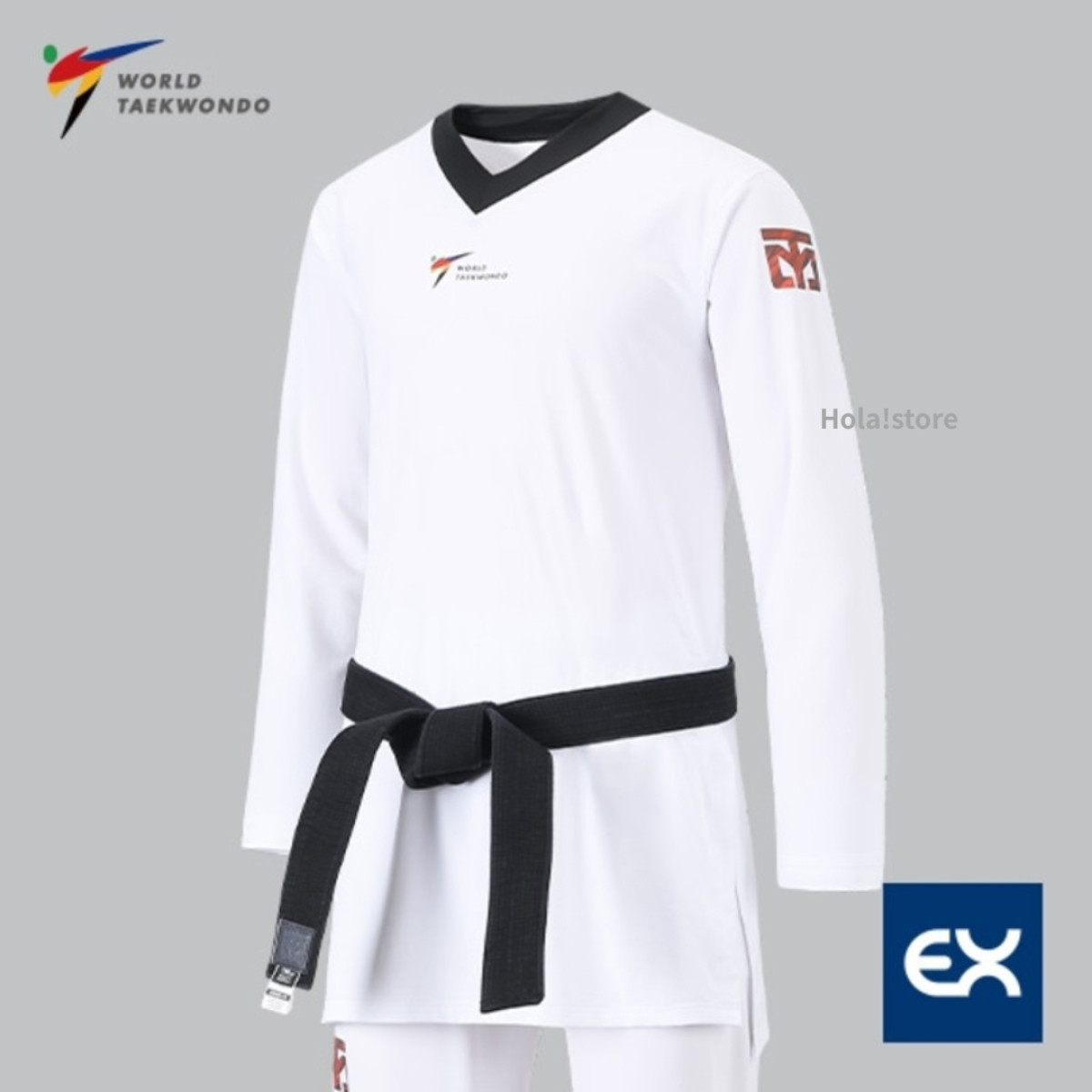 MOOTO EXTERA PRO 3 奧運縮口型 黑領跆拳道服