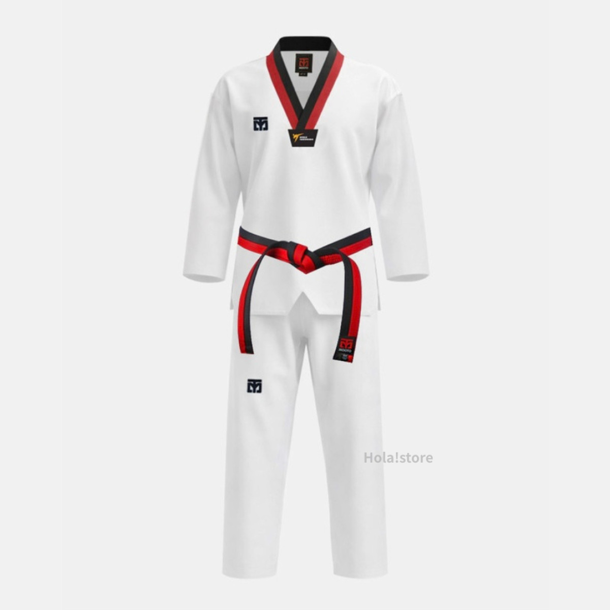 MOOTO 基本款 紅黑領 跆拳道服