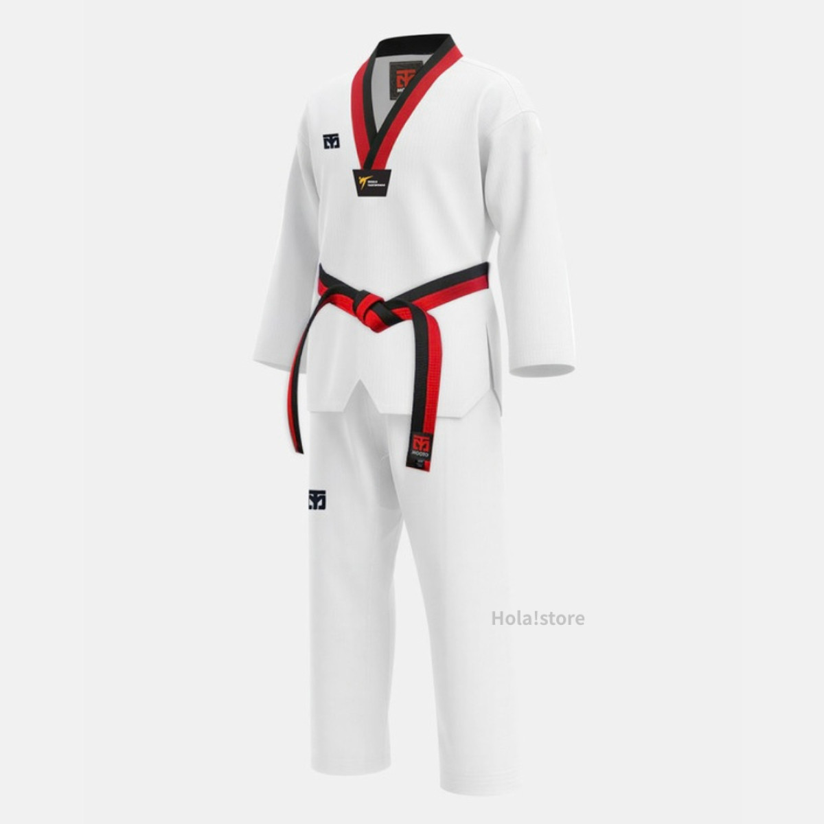 MOOTO 基本款 紅黑領 跆拳道服