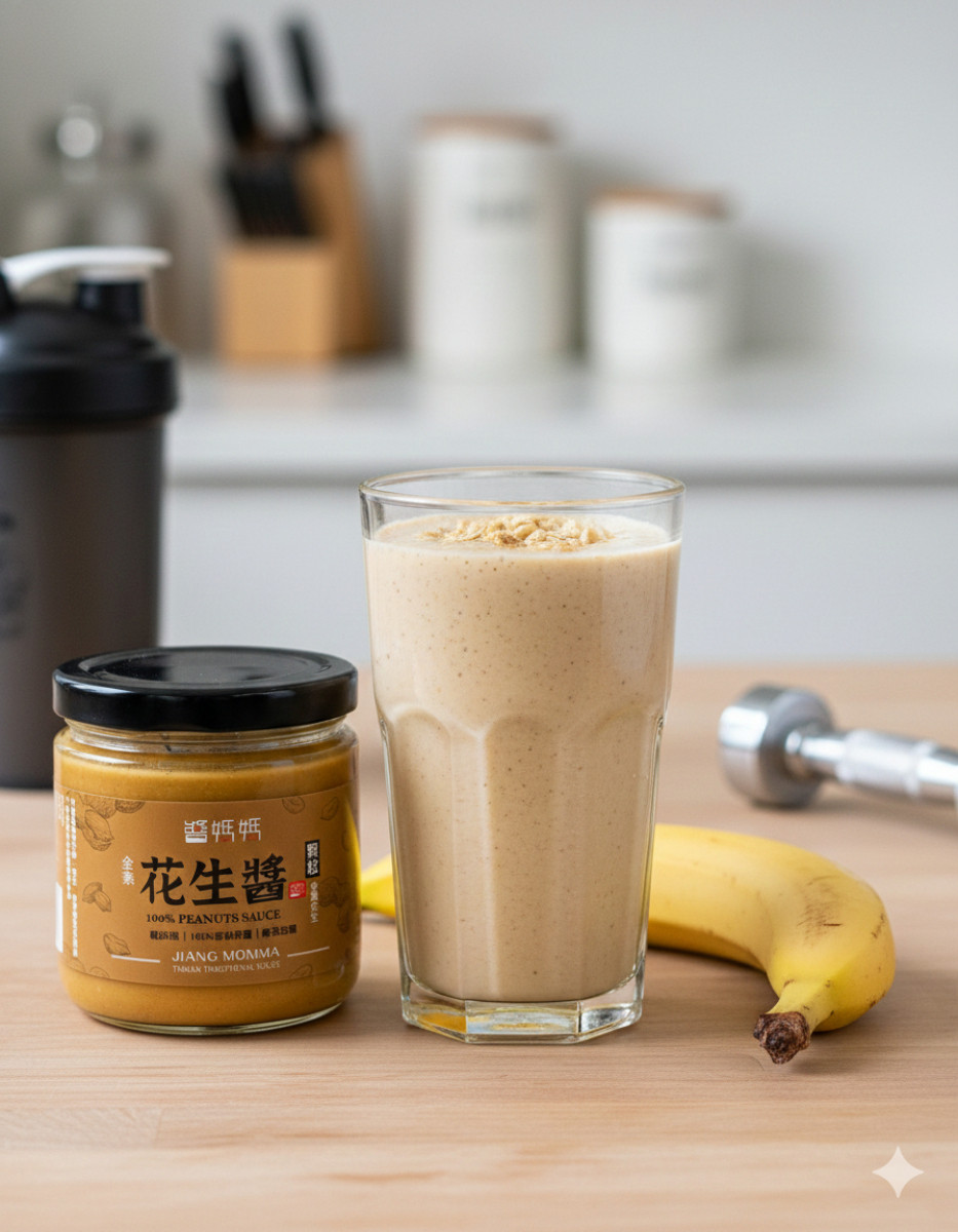 【醬媽媽】 純台灣花生醬無糖(顆粒) 200g | 現磨新鮮!100% 天然香氣濃郁，100％ PEANUTS SAUCE 低溫慢磨 醇濃花生醬 健身零砂糖｜生酮友善