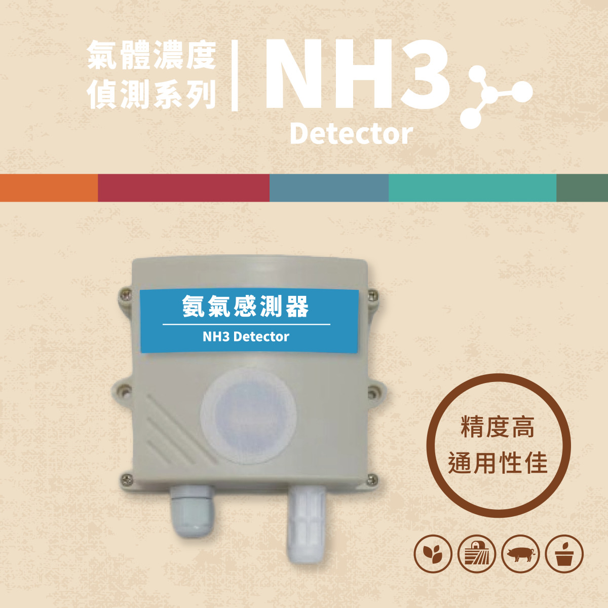 智慧農業 智慧畜牧 | 五種氣體濃度偵測感測器 單一氣體檢測 (O2氧氣/CO2二氧化碳/NH3氨氣/CH4甲烷/H2S硫化氫) (價格請電洽)