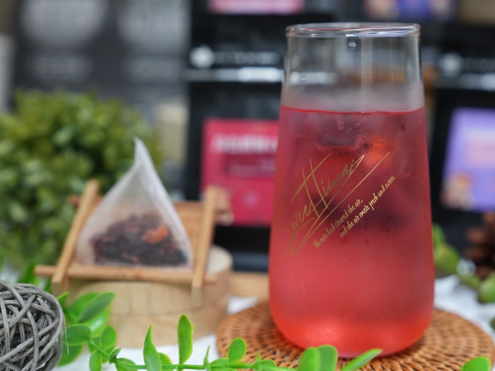 草莓果粒茶(無咖啡因)