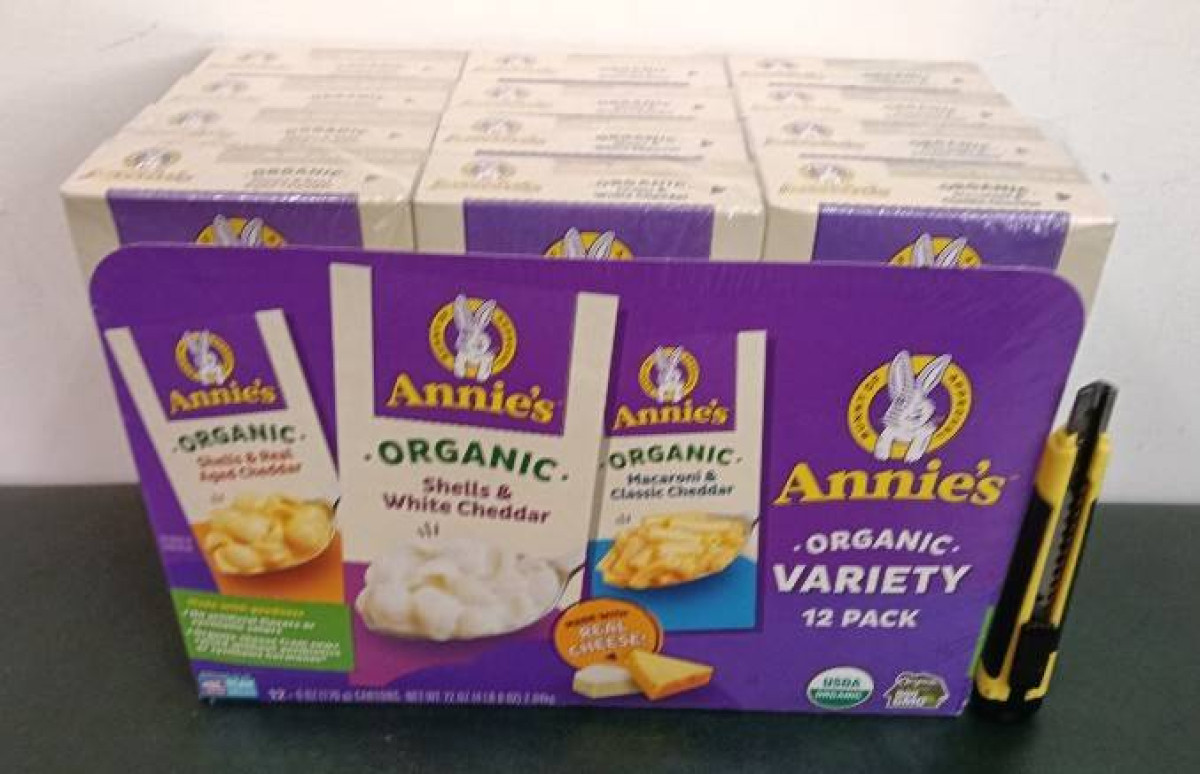 【台灣COSTCO獨賣/美國知名品牌】安妮兔子/有機起司通心粉起司貝殼麵12入組 (2組免運/未滿請另選運費入購物車)《超值一盒2-3人份/三種人氣起司口味一次滿足》