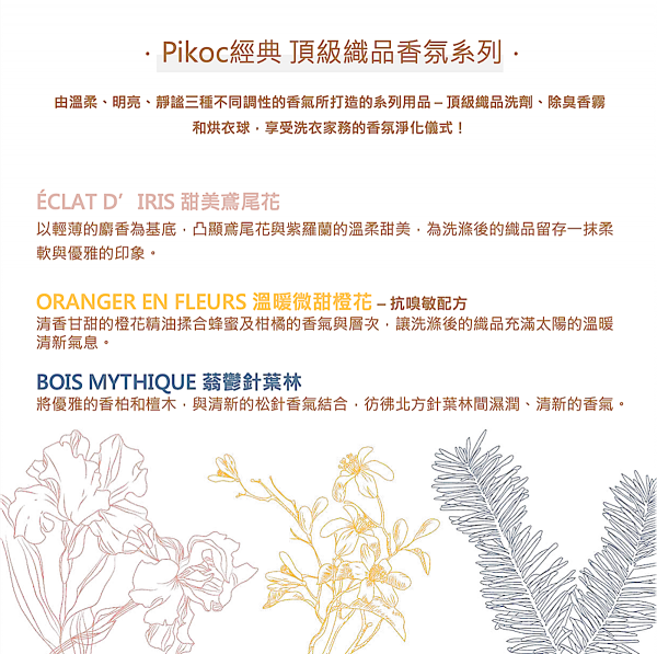 Pikoc法國頂級香氛織品洗劑 (5L家庭環保補充包)
