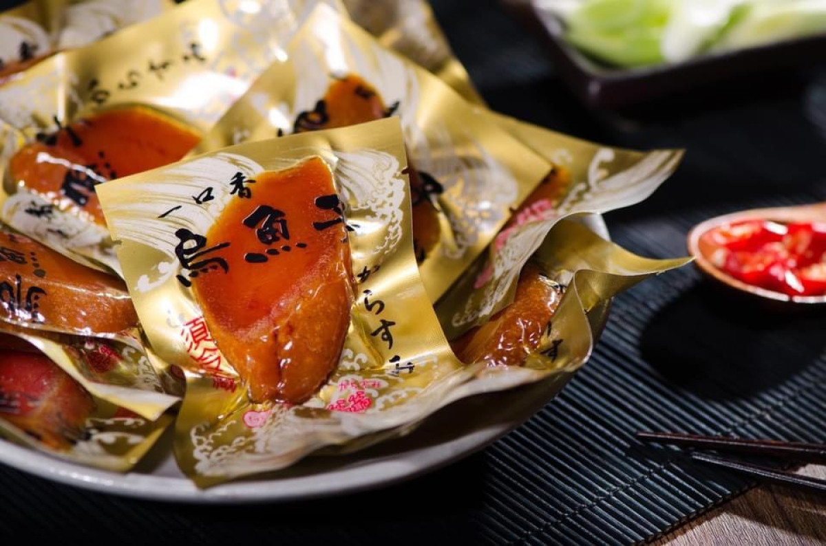 一口香烏魚子