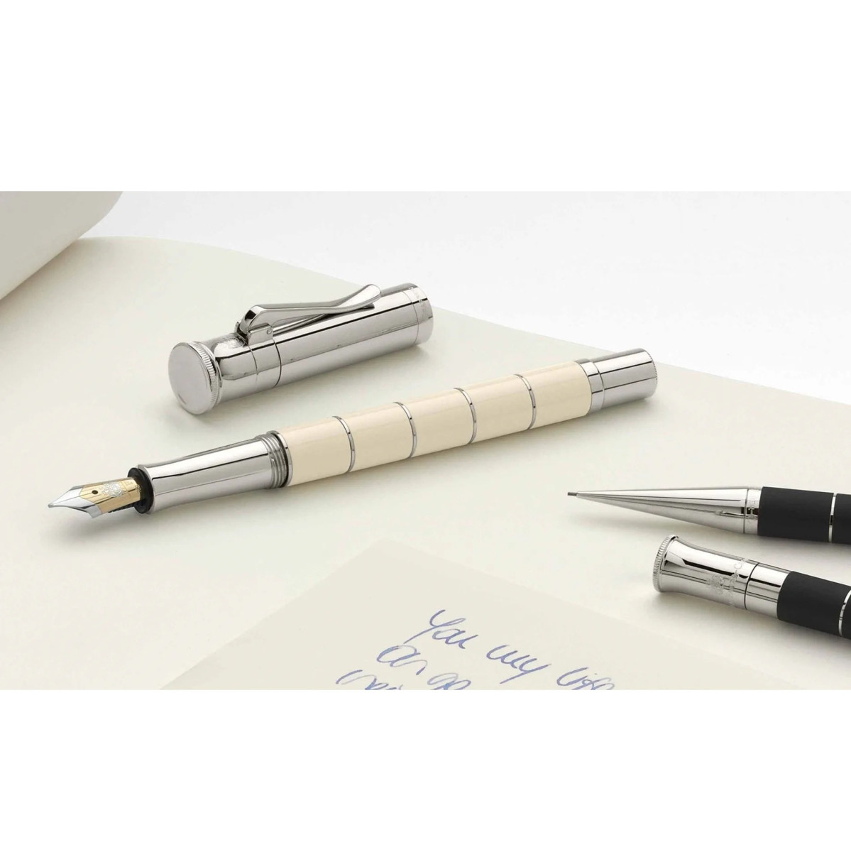 【長益鋼筆】輝柏 faber-castell 經典 classic 戒指 anello 象牙白 ivory 鍍鉑金 德國