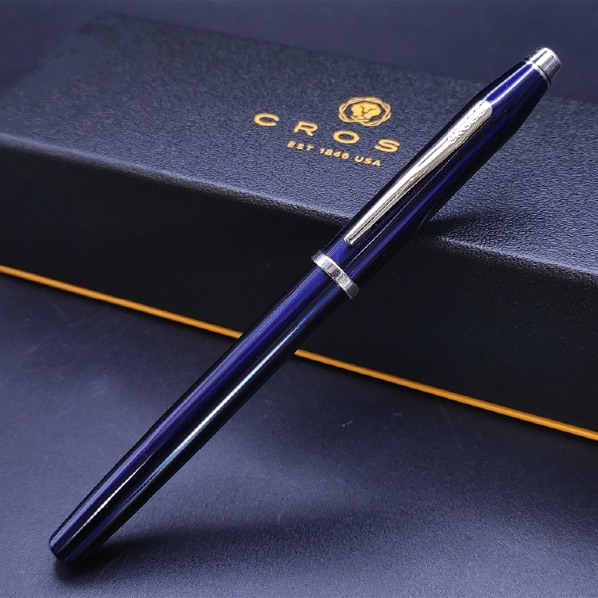 【長益鋼筆】cross 高仕 經典世紀2 century II 深藍銀夾 AT0086-103FS 鋼筆