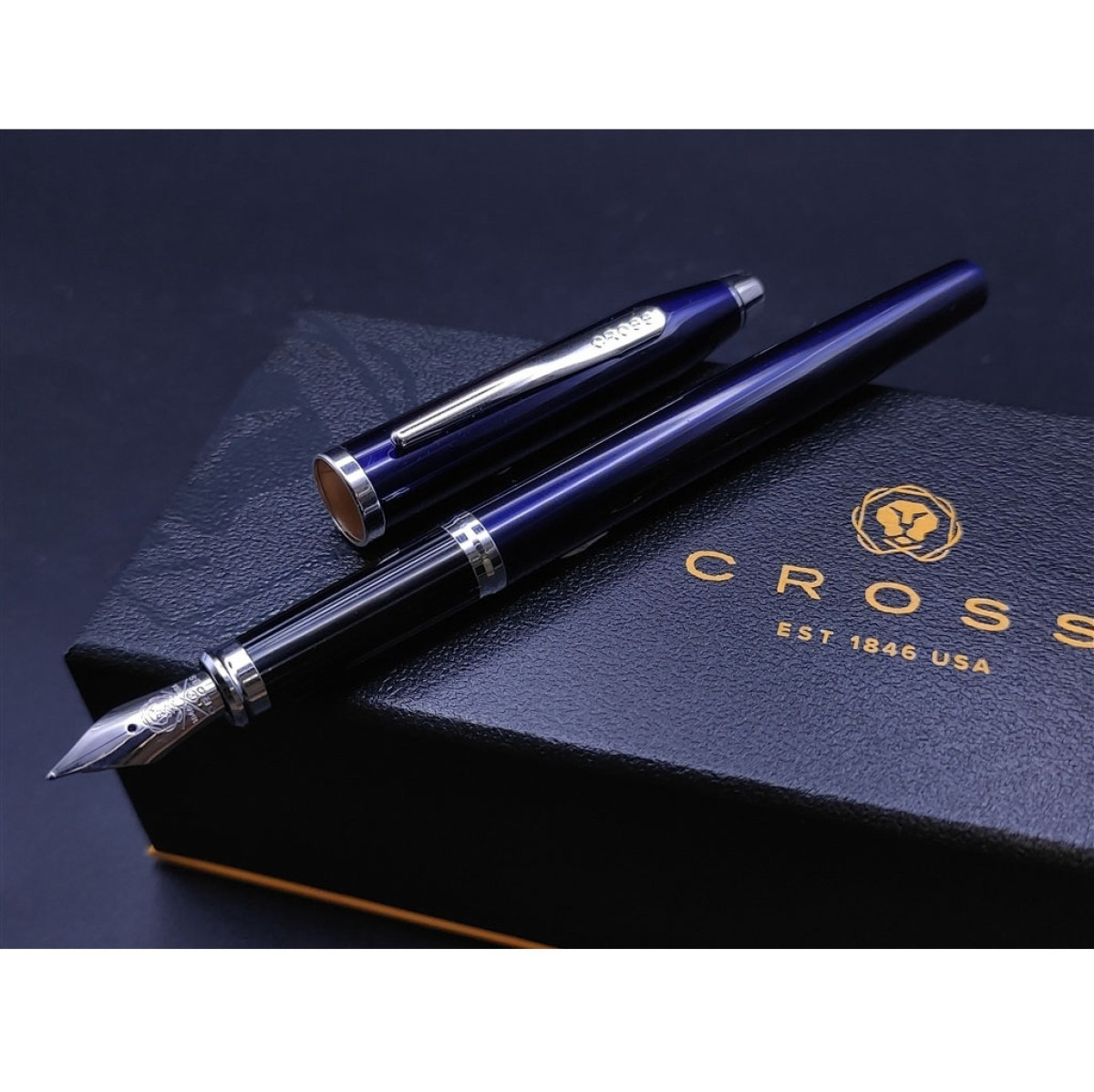 【長益鋼筆】cross 高仕 經典世紀2 century II 深藍銀夾 AT0086-103FS 鋼筆