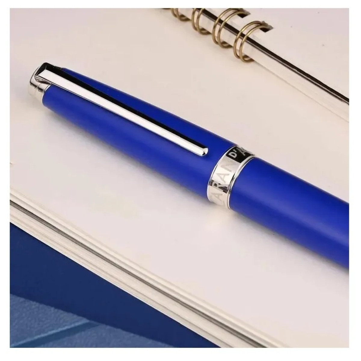 【長益鋼筆】卡達 caran d'ache 利曼 leman 套裝 KLEIN BLUE 克萊因藍 18K 鋼筆墨水禮盒 瑞士
